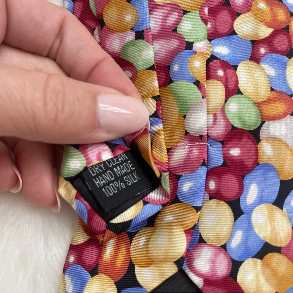 Wild Ties - Jelly Bean Mens Novelty Neck Tie Easter Christmas Candy Fun Tie 🍭